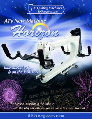 Horizon quilting machine