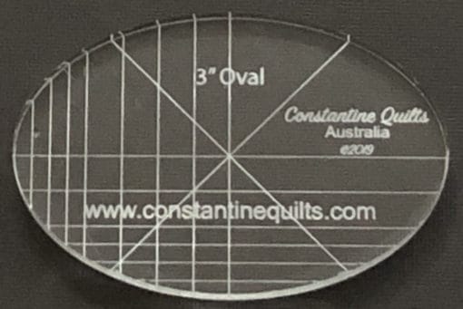 3" oval