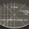 3" oval
