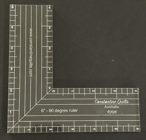 90 deg ruler - 6"