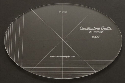 8 oval ruler