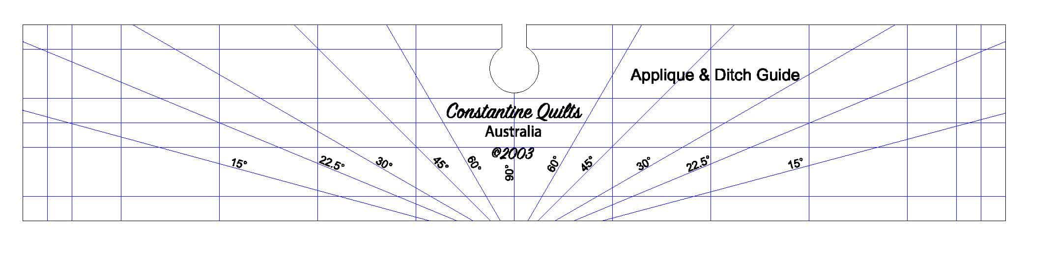 Applique and ditch guide