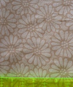 Beige Daisy wide fabric