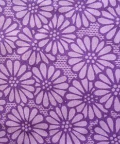 Purple Daisy wide fabric