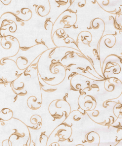 Cream Scroll wide fabric