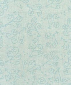 Pale blue flourish wide fabric