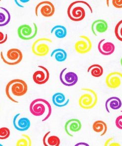 White Carnival wide fabric