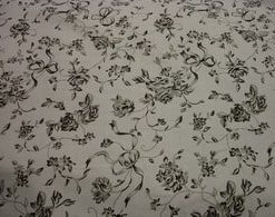 Grey-Black Rose & Ribbon