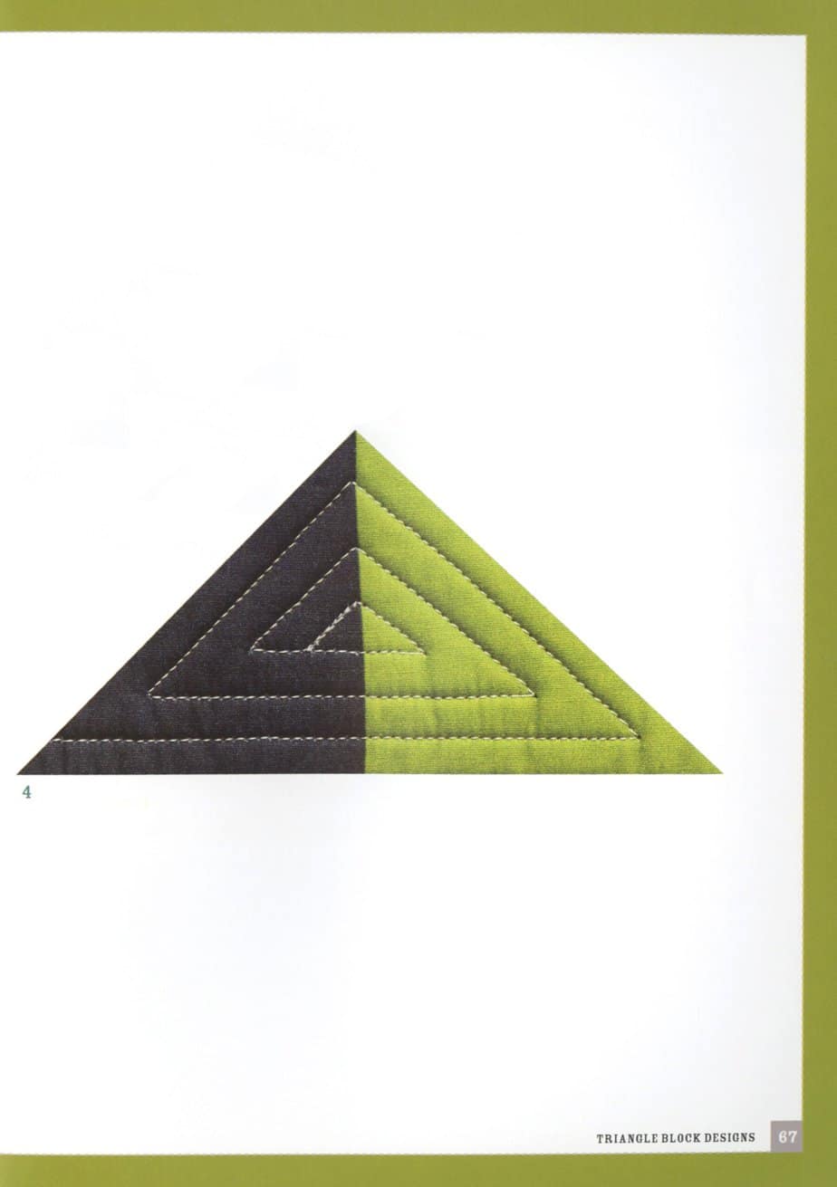 Visual guide to straight line quilting