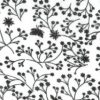 Flutter wide fabric black on white