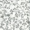 Flutter wide fabric grey on white