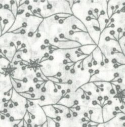 Flutter wide fabric grey on white