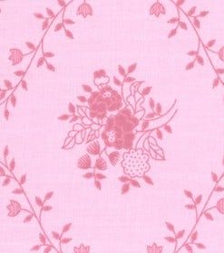 Pink Floral wide fabric