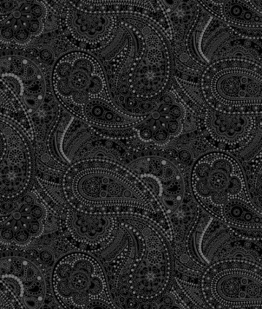 Black chelsea paisley