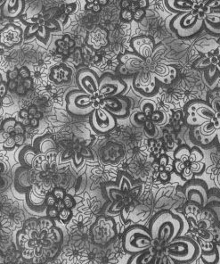 Isadora black wide fabric