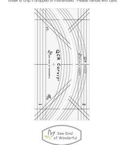QCR Curvit Ruler for Longarm Quilting