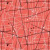 swizzle stick red wide fabric