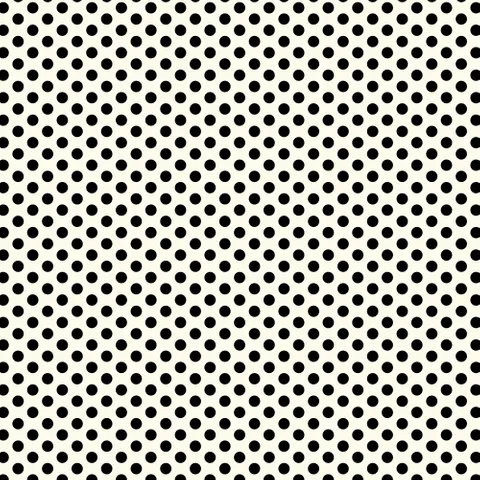 Polked again - cream & black