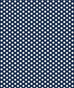 Polked again cream & navy