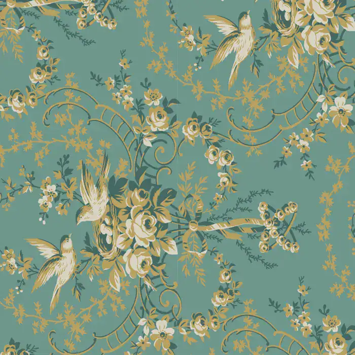 Jardin de Printemps Giselle wide fabric