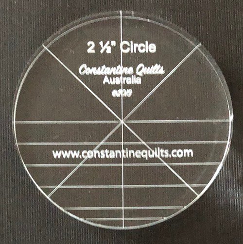2 1/2" circle