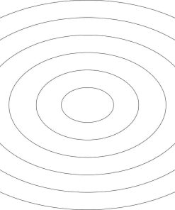 Nested Ovals 12" x 8" set : DESIGN templates