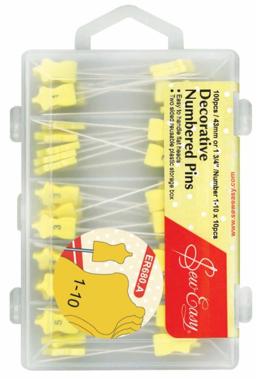 Numbered pins 1-10
