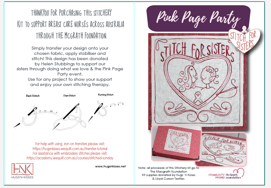 Pink Page Party Stitching Kit
