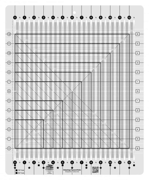 Stripology squared ruler