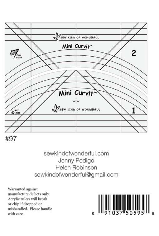 Mini curvit ruler