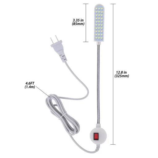 LED gooseneck light (110v) US plug - Image 2