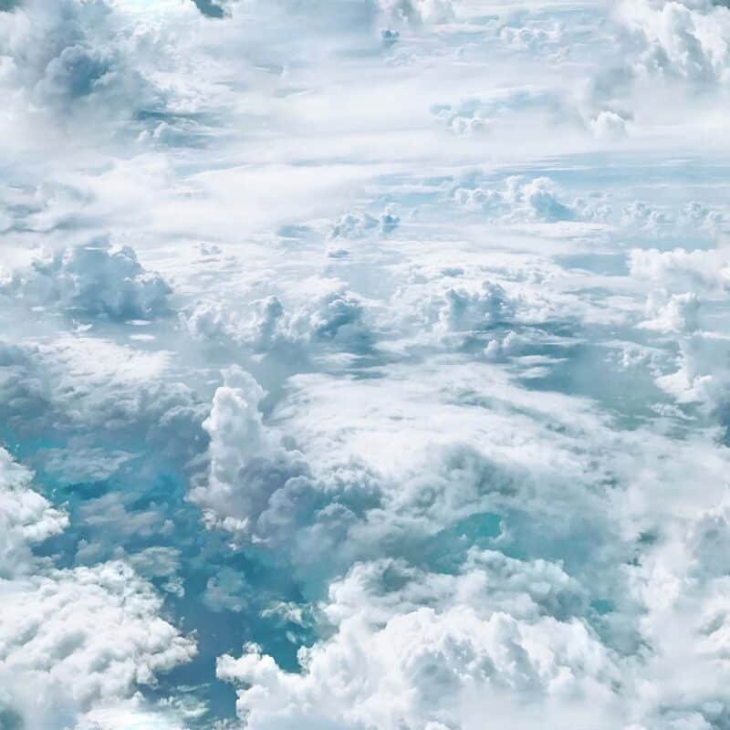 Clouds of the Sky Wide fabric