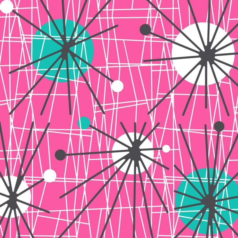 Atomic Raspberry wide fabric