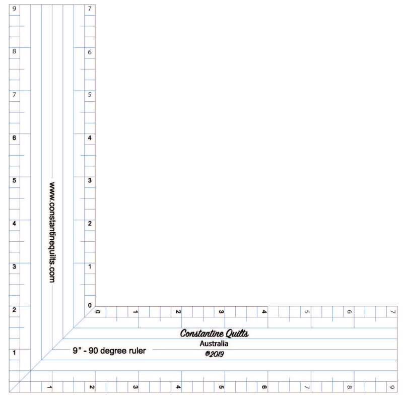 90 deg 9inch ruler