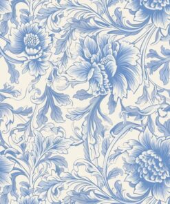 Fleur Something Blue wide fabric